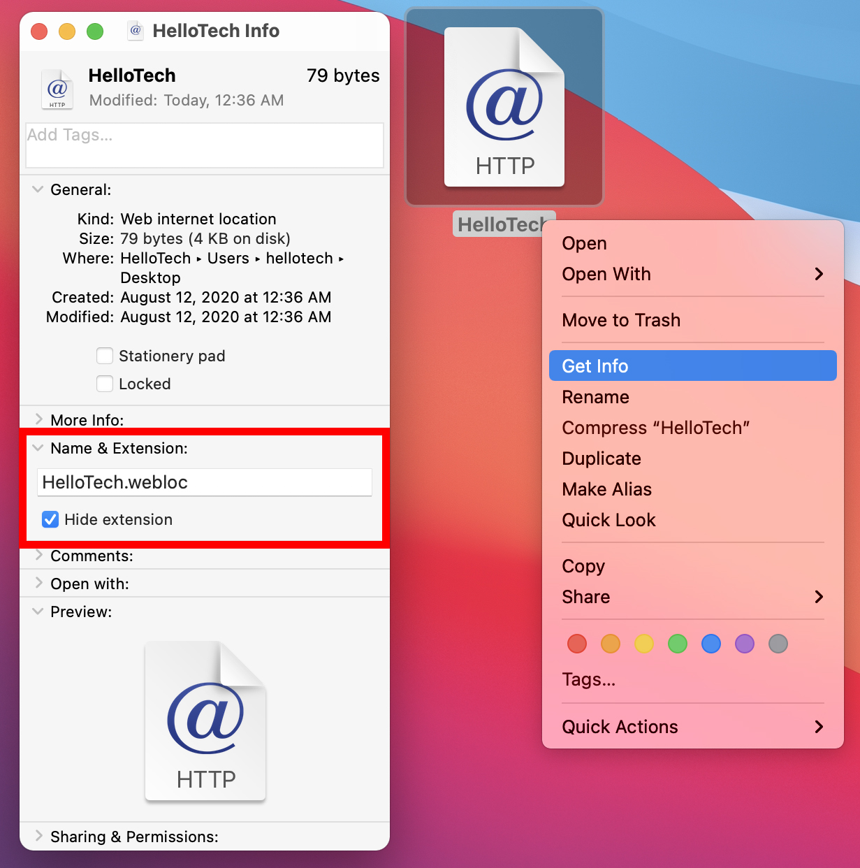 create a short in mac dock web page for gmail